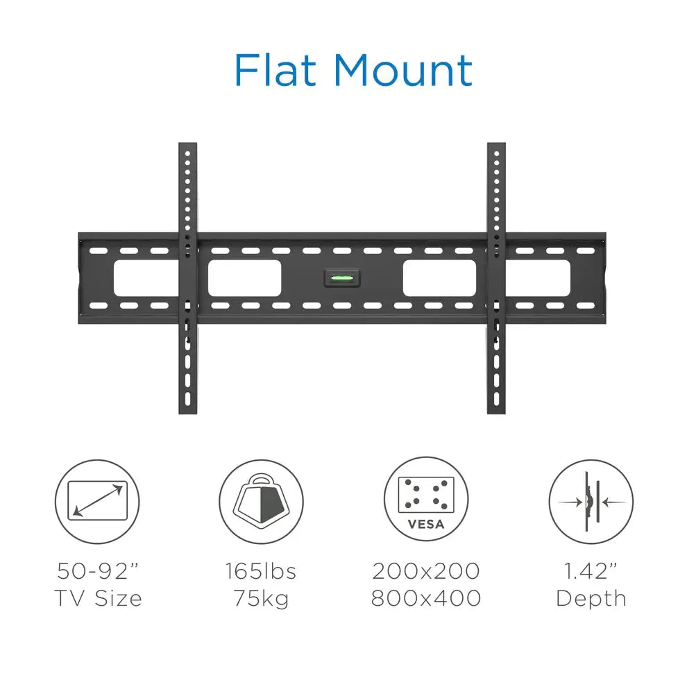 ProMounts Flat / Fixed TV Wall Mount for 50" to 92" TVs up to 165lbs (FF84) - ProMounts