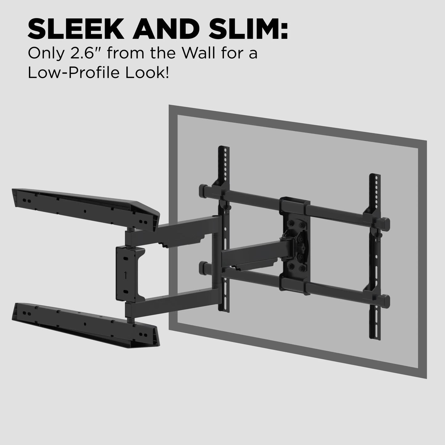 ProMounts Premium Articulating / Full Motion TV Wall Mount For 42" to 75" TVs Up to 90lbs (FSA64) - ProMounts