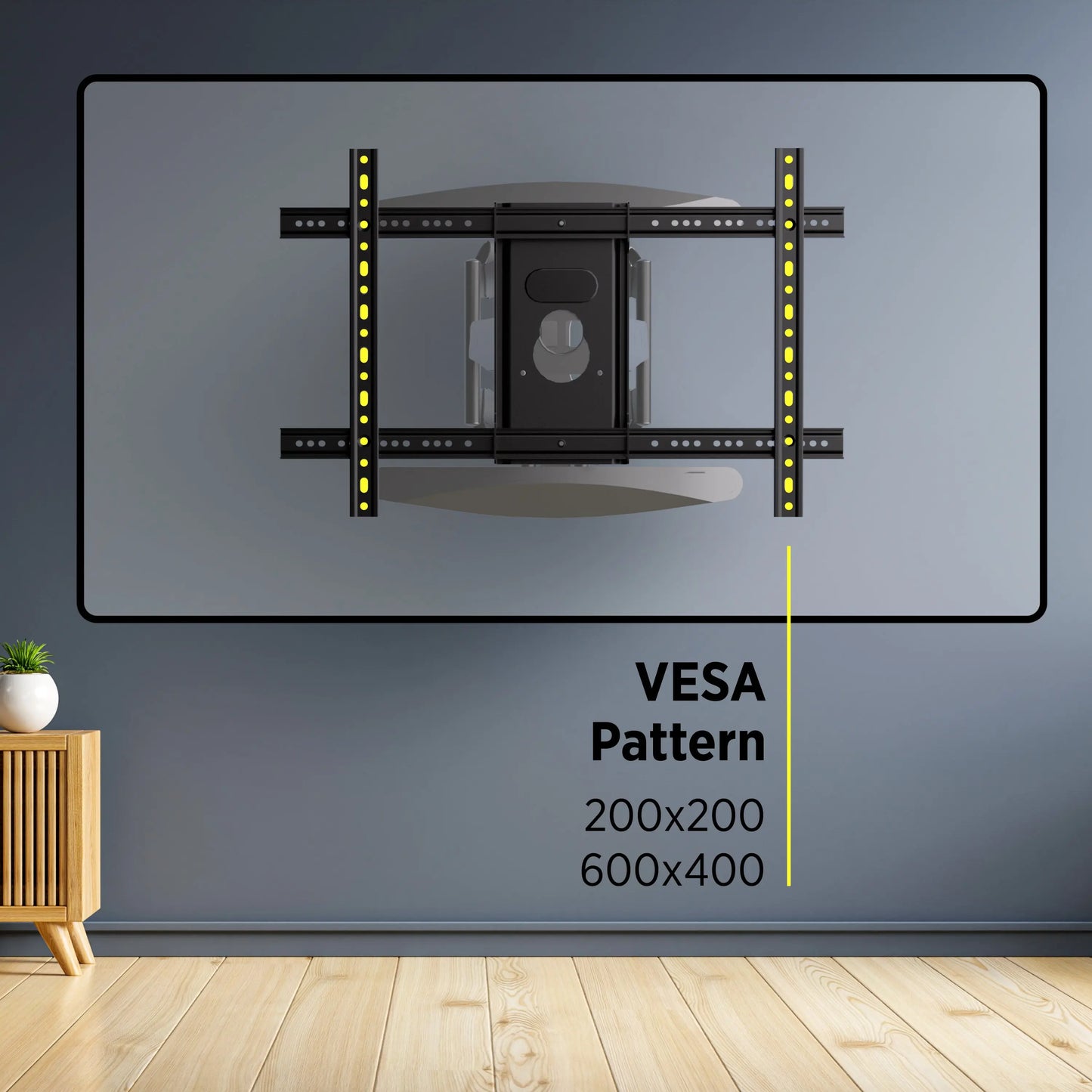 ProMounts Full Motion / Articulating TV Wall Mount for 42" to 85" TVs Holds Up to 100lbs (MA641) - ProMounts