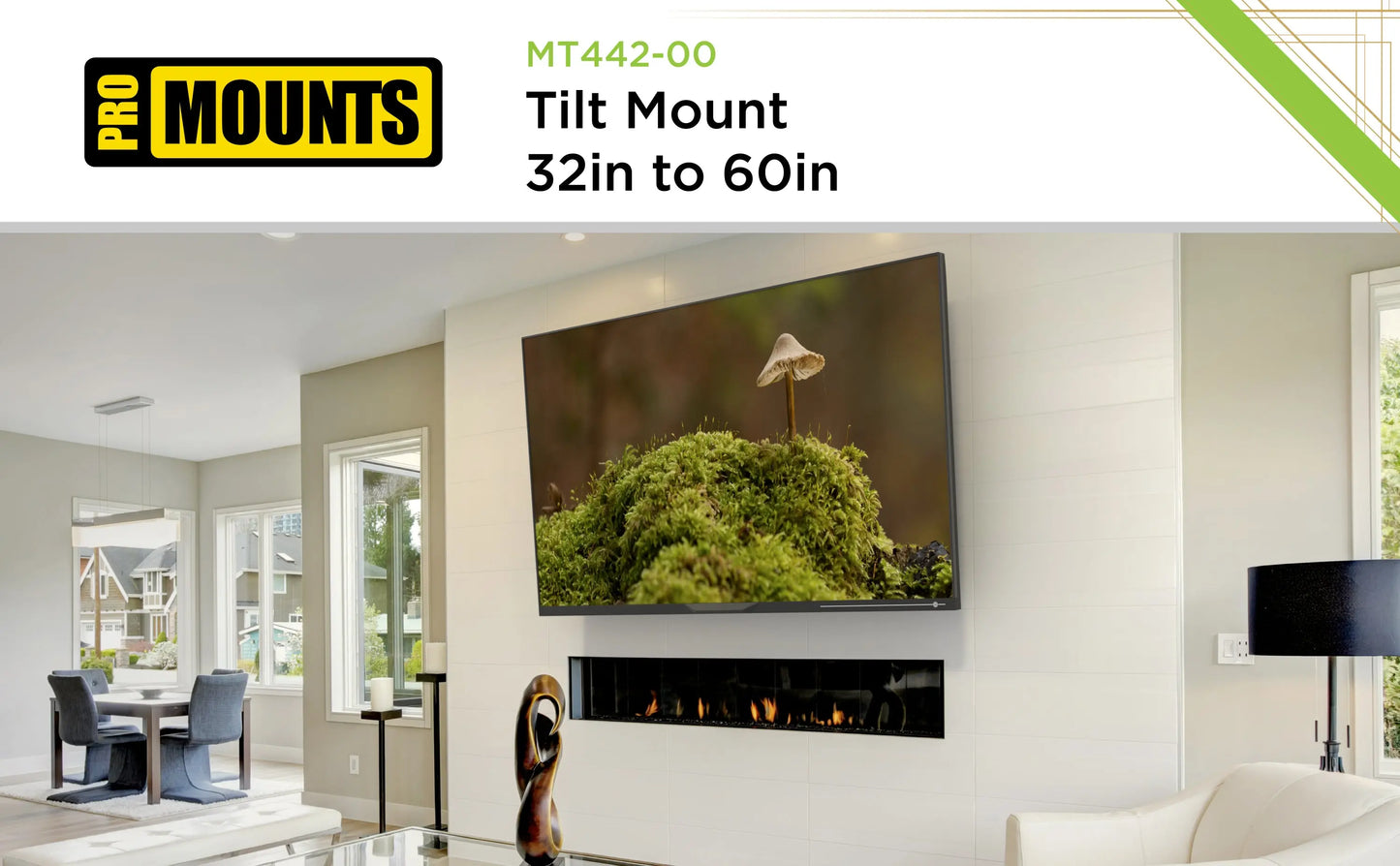 ProMounts Tilting TV Wall Mount for 32" to 60" TVs Holds up to 100lbs (MT442) ProMounts