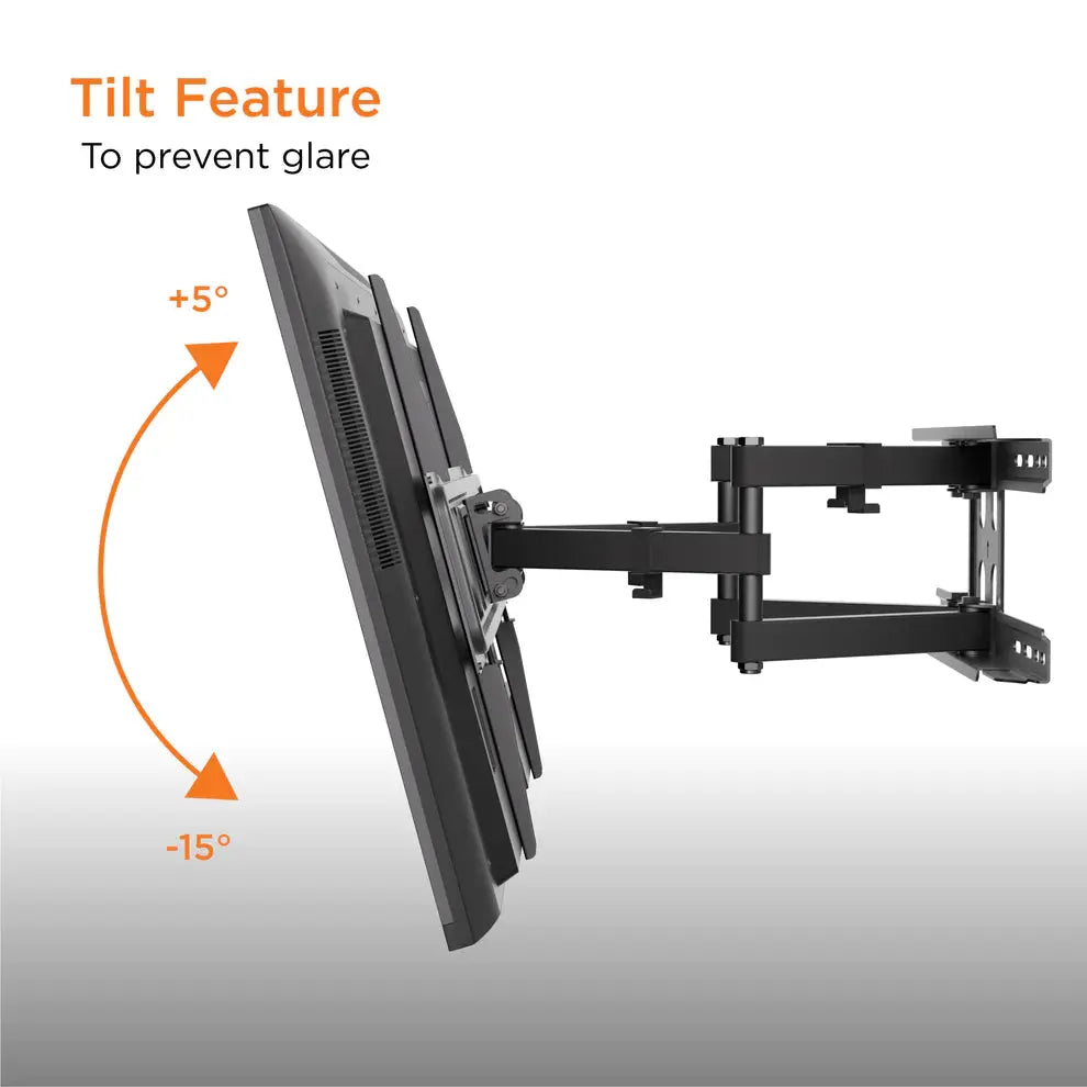 ProMounts Articulating/Full Motion TV Wall Mount for 37”-85” TVs Holds up to 88lbs (OMA6402) - ProMounts