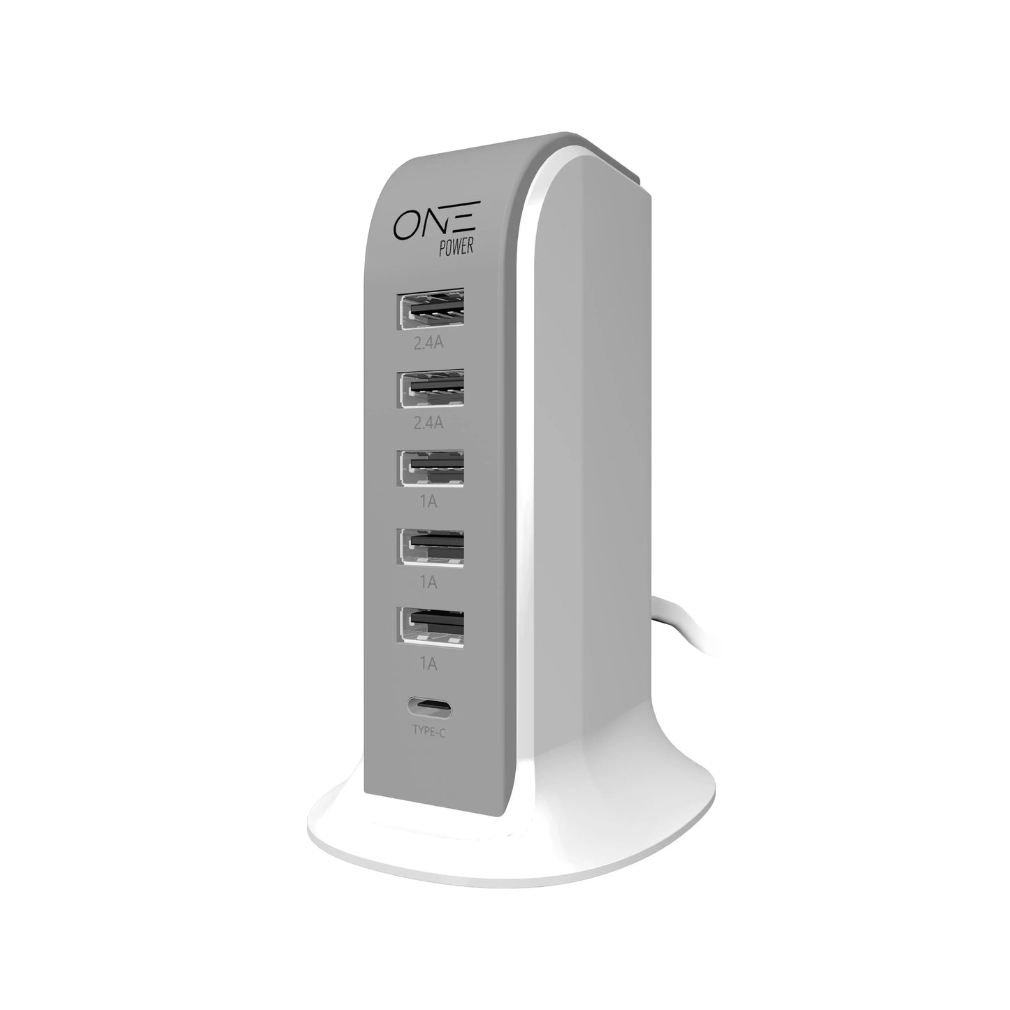 ONE Products 6 USB Port Desktop Charging Power Tower Hub (OPT061) - ProMounts