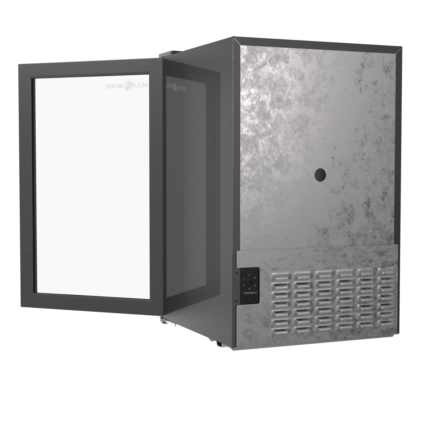 SnowLion Premium 69L Beverage Refrigerator 2.4 Cu.ft. Freestanding Mini Fridge With Glass Door in Black - ProMounts