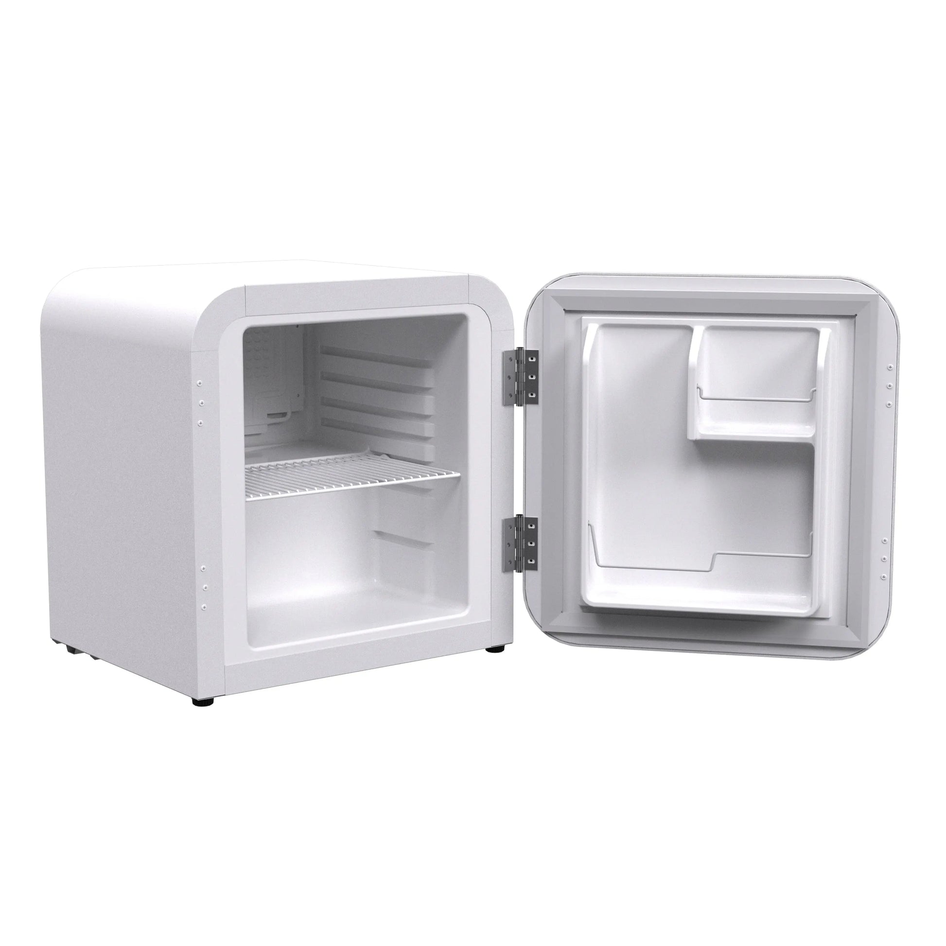 Husky Premium 43L Retro Style 1.5 C.ft. Freestanding Mini Fridge in White - ProMounts