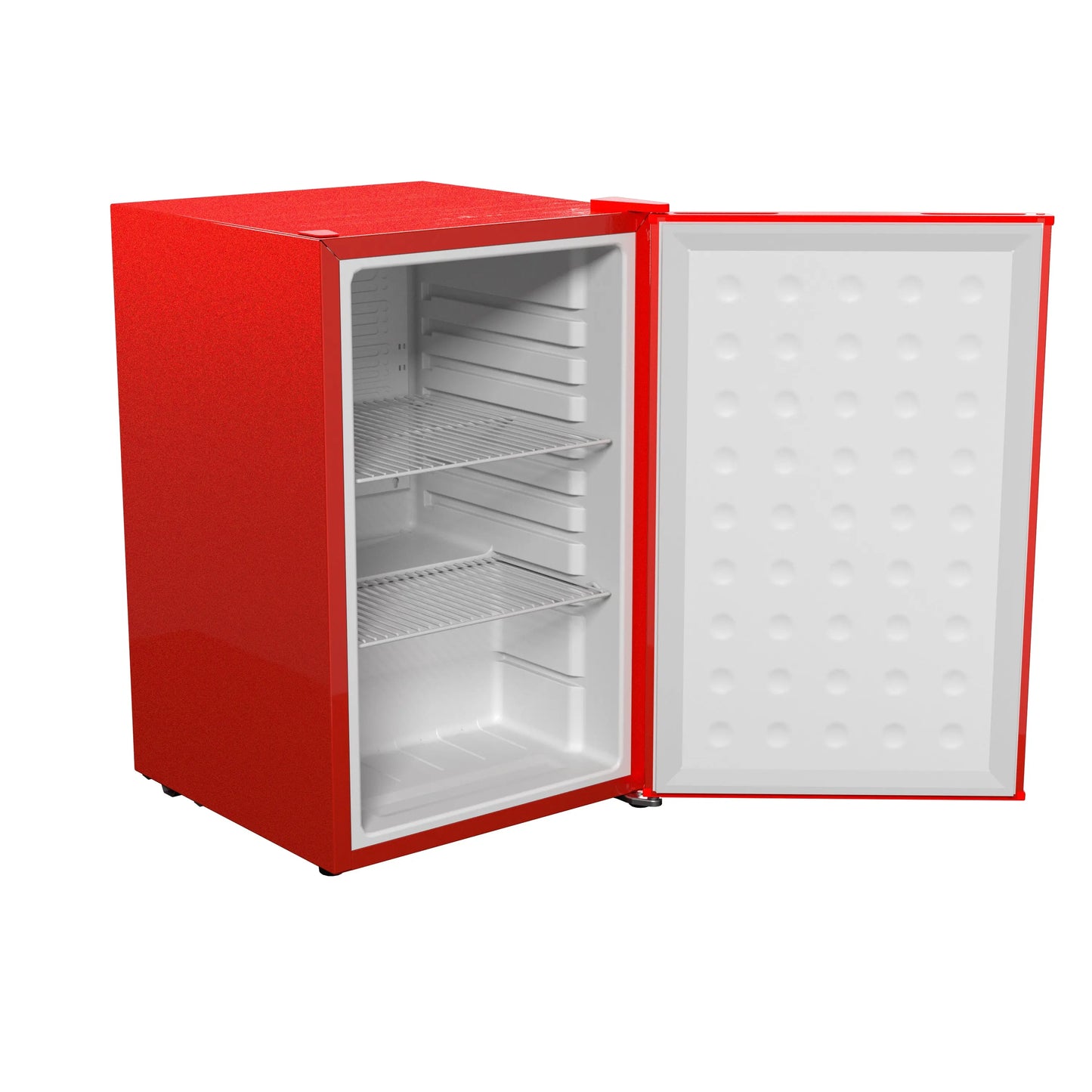 SnowLion Premium 65L Solid Door 2.3 C.ft. Freestanding Under-Counter Mini Fridge in Red SnowLion