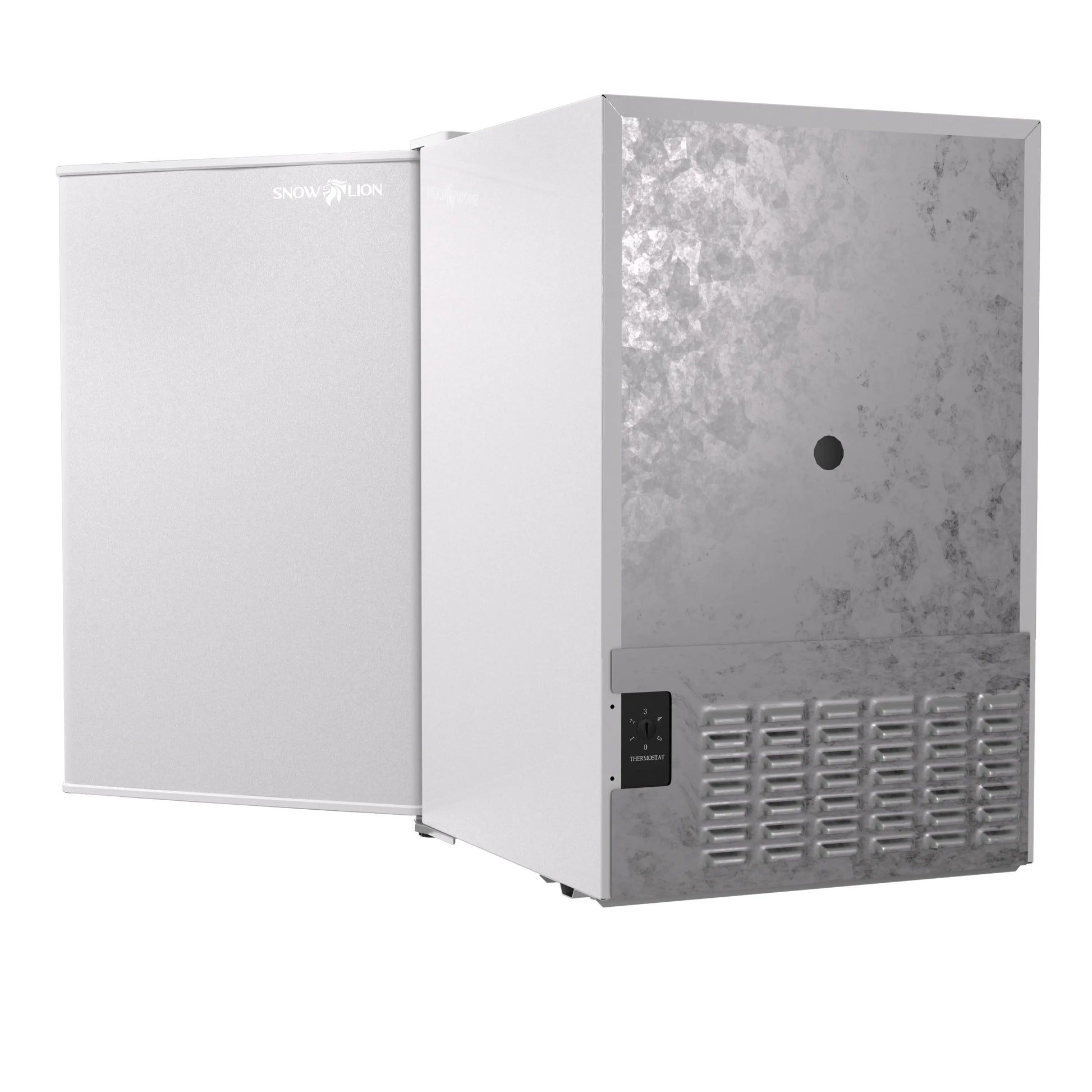 SnowLion Premium 65L Solid Door 2.3 Cu.ft. Freestanding Under-Counter Mini Fridge in White - ProMounts