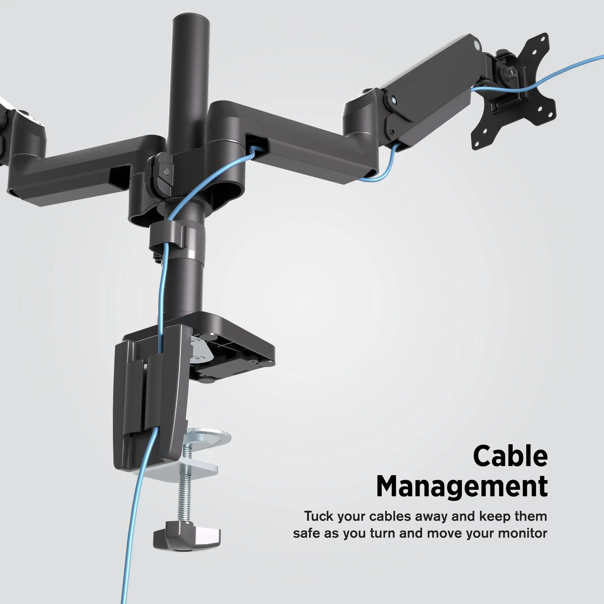 ProMounts Landscape to Portrait Double Monitor Arms for 13" to 32" Screens Holds up to 17.6 lbs Each Arm ProMounts