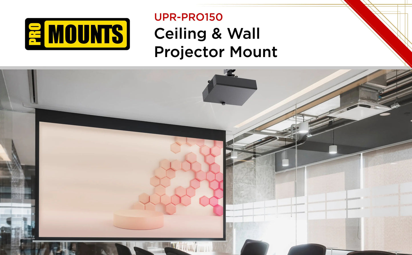 ProMounts Ceiling/Overhead Projector Mount Holds up to 44lbs (UC-PRO150) - ProMounts