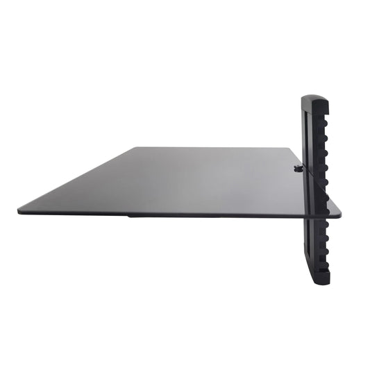 ProMounts Durable Single Glass AV Wall Shelf, Supports up to 17.6lbs Max Weight (FSH1) - ProMounts