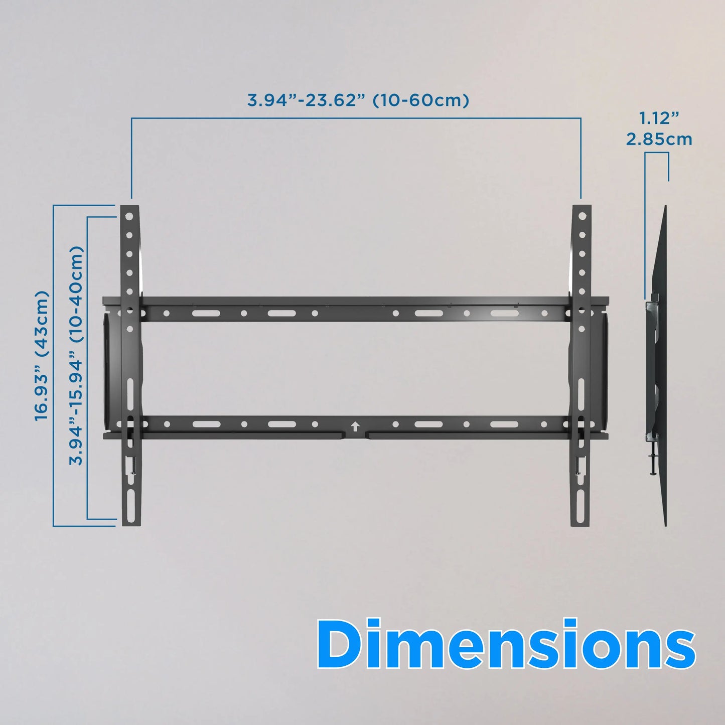 ProMounts Flat / Fixed TV Wall Mount for 42" to 80" TVs, holds up to 143 lbs.(MF642) ProMounts