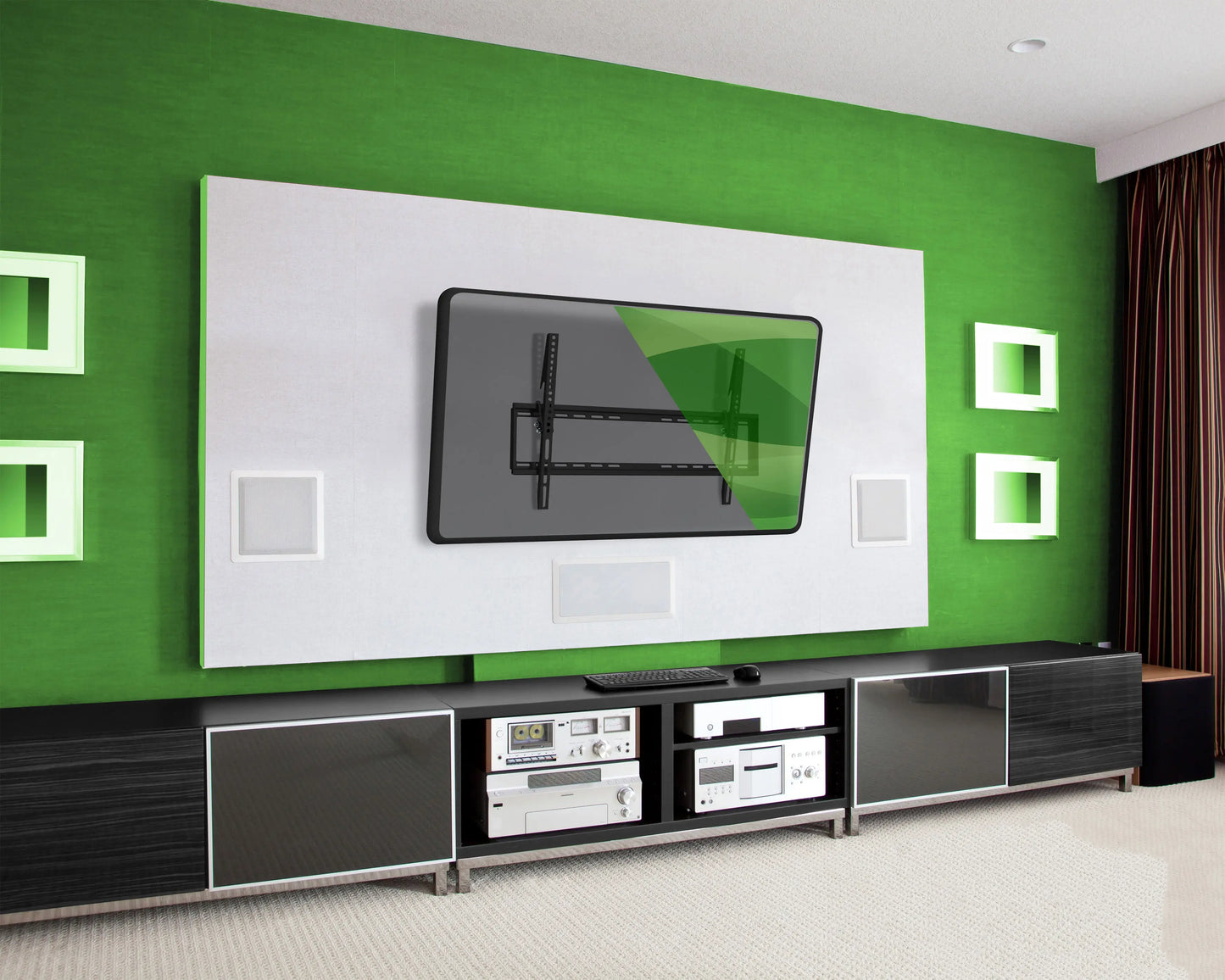 ProMounts Tilting TV Wall Mount Kit (Mount, HDMI, Screen Cleaner) For 42" to 75" TVs Holds up to 75lbs (MT643) ProMounts