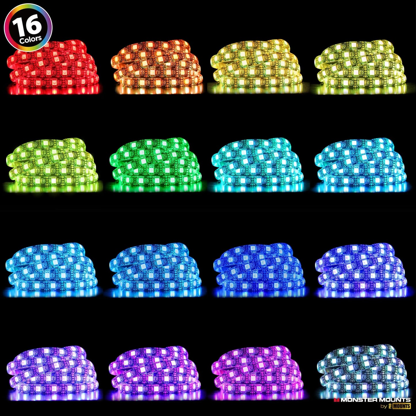 16 Color, 4 Strips LED Lights, TV Backlight Kit with Remote (OTB04) freeshipping - One Products
