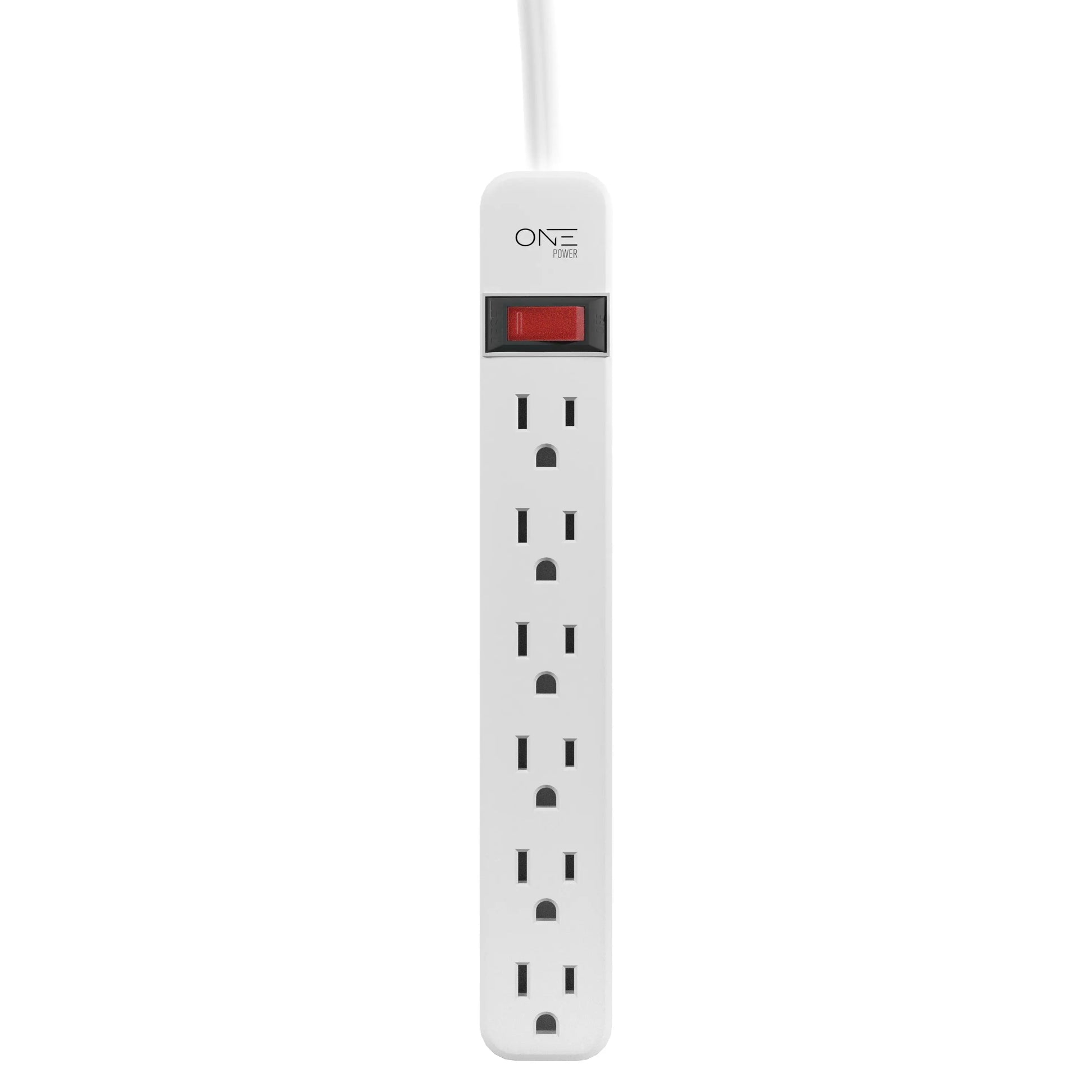 ONE Products 6 Outlet Power Strip with 2 Foot Extension Cord (PS601) - ProMounts