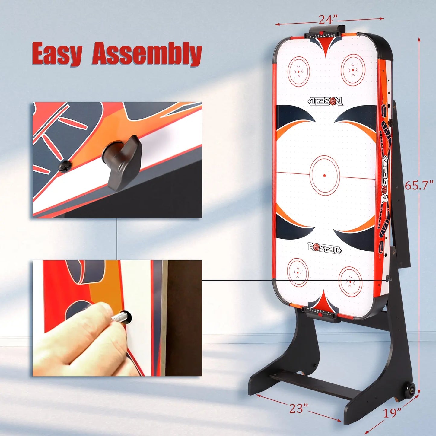 ProMounts Full-Size Air Hockey Table – Durable, Compact & Easy to Assemble for Game Room Fun (GS-AT-5193) ProMounts