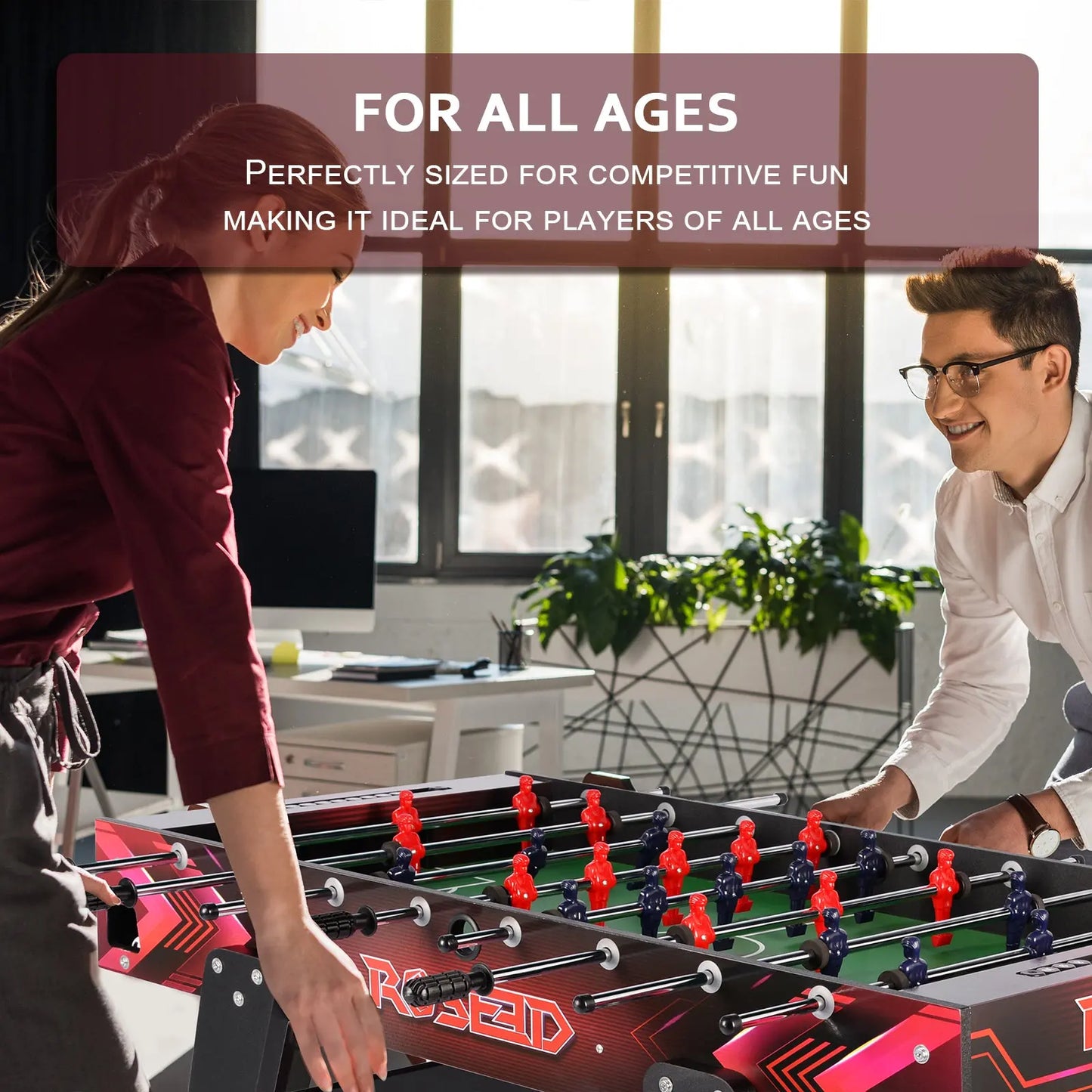 ProMounts 46" Full Size Foosball Table – Durable, Compact, and Easy to Assemble (GS-ST-1563) ProMounts