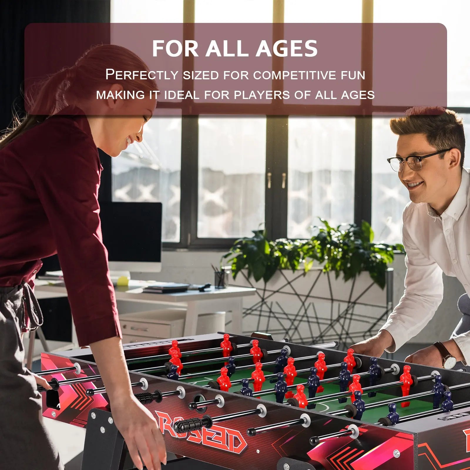 ProMounts 46" Full Size Foosball Table – Durable, Compact, and Easy to Assemble (GS-ST-1563) ProMounts