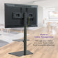 ProMounts TV Floor Stand Mount for 37" to 72" TVs with Height Adjustable Shelf and 25° Swivel (AFMSS6402)