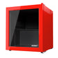Husky Premium 46L Beverage Refrigerator 1.6 C.ft. Freestanding Counter-Top Mini Fridge With Glass Door in Red