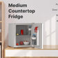 SnowLion Premium 43L Retro Style Mini Fridge 1.5 C.ft. Freestanding Under-counter refrigerator in White (OSFS009-WM)