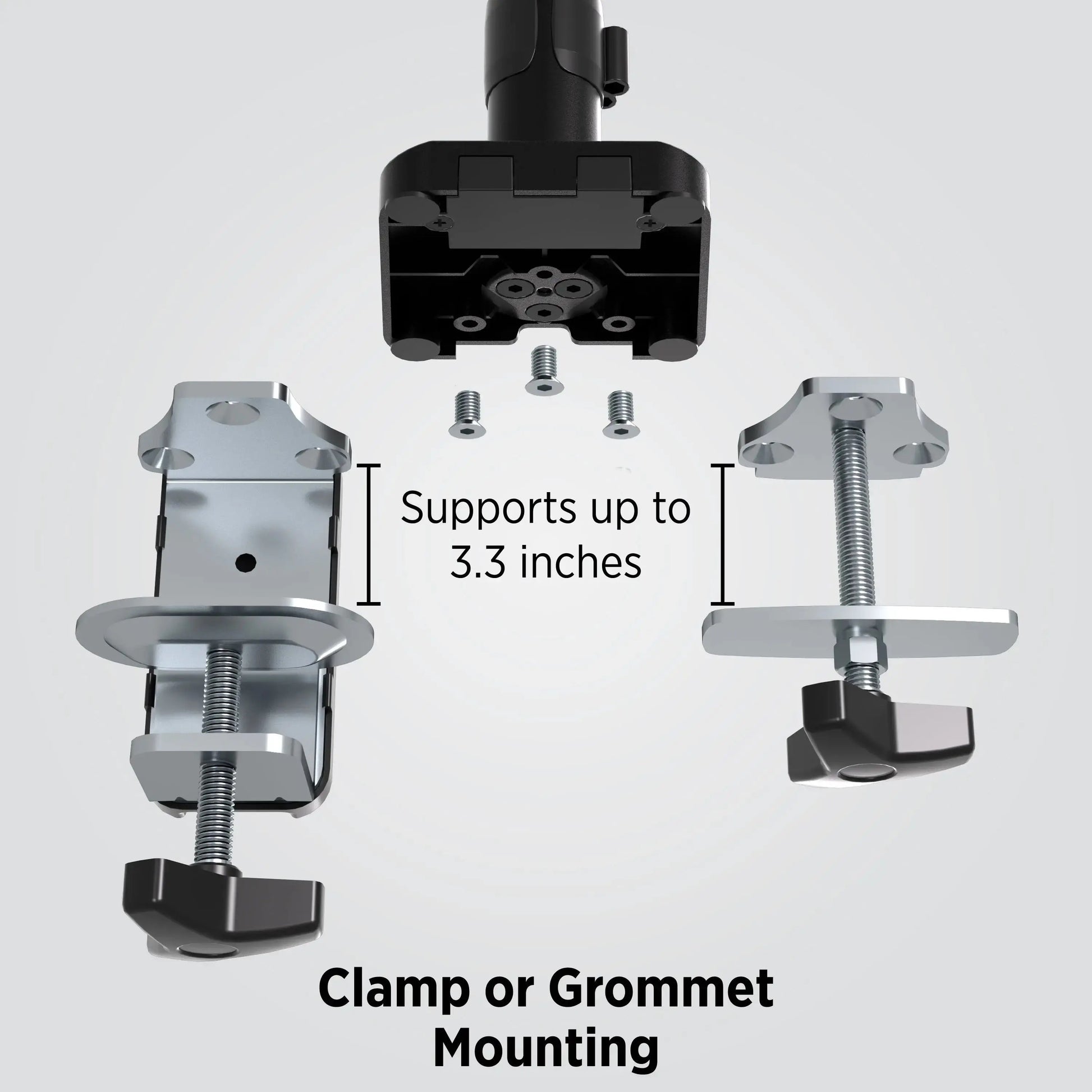 ProMounts Landscape to Portrait Double Monitor Arms for 13" to 32" Screens Holds up to 17.6 lbs Each Arm ProMounts